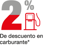 2% de descuento en carburante